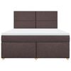 vidaXL Boxspring posteľ s matracom tmavohned&aacute; 180x200 cm l&aacute;tka
