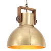 vidaXL Industri&aacute;lna z&aacute;vesn&aacute; lampa 25 W mosadzn&aacute; 40 cm okr&uacute;hla E27