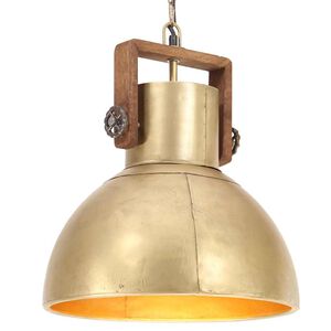 vidaXL Industri&aacute;lna z&aacute;vesn&aacute; lampa 25 W mosadzn&aacute; 40 cm okr&uacute;hla E27