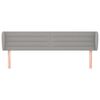 vidaXL Čelo postele so z&aacute;hybmi bledosiv&eacute; 163x23x78/88 cm l&aacute;tka