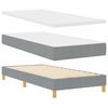 vidaXL Posteľ boxspring s matracom Svetlosivá 80 x 200 cm látka