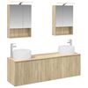 vidaXL Set kabinetov do k&uacute;peľne 5 pcs Dub sonoma Kompozitn&eacute; drevo