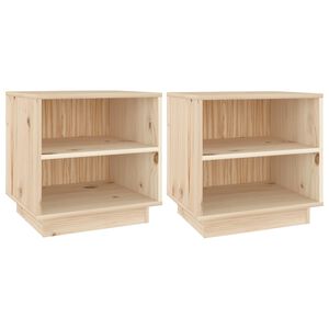 vidaXL Nočn&eacute; stol&iacute;ky 2 ks 40x34x40 cm mas&iacute;vne borovicov&eacute; drevo