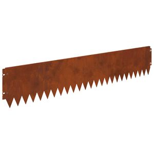 vidaXL Obrubn&iacute;k tr&aacute;vnika 10 ks 103 x 20 cm Oceľ Hrdzav&yacute;