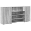 vidaXL Recepčn&yacute; st&ocirc;l siv&yacute; dub sonoma 200x50x103,5 cm kompozitn&eacute; drevo