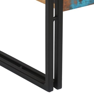 vidaXL Konzolový stolík, recyklovaný masív 120x30x76 cm