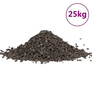 vidaXL Čadičov&yacute; &scaron;trk 25 kg čierny 5-8 mm