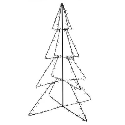 vidaXL Vianočný stromček, kužeľ, 240 LED, dovnútra aj von 115x150 cm