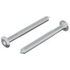 vidaXL Skrutka 2 pcs Strieborn&aacute; M6 x 60 mm Oceľ