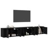 vidaXL N&aacute;stenn&yacute; TV kabinetov&yacute; set 3 pcs Čierny dub 80 x 34,5 x 40 cm