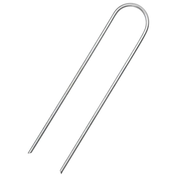 vidaXL Stanové kolíky v tvare U 50 ks 15x3,5 cm pozinkovaná oceľ