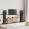 vidaXL Stojany na reproduktor 2 ks hnedý dub 30x30x95 cm kompoz. drevo