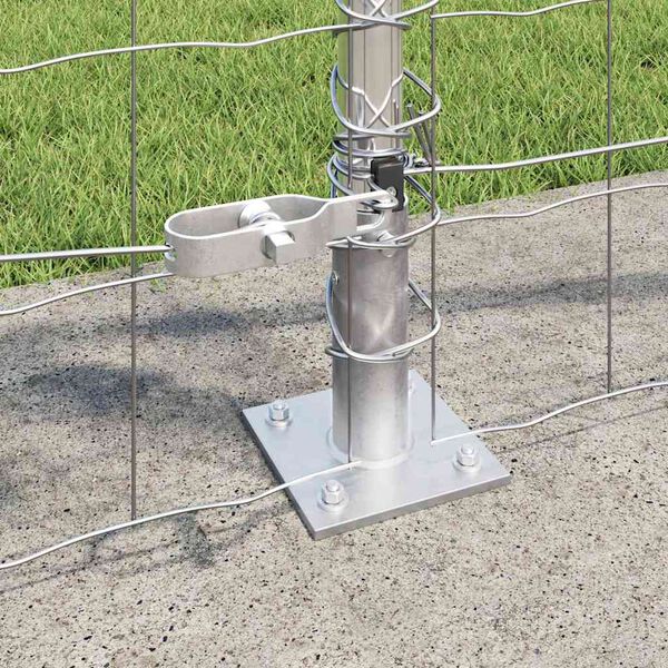 vidaXL Plot s podperou Strieborn&aacute; 1 x 10 m Oceľ