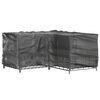 vidaXL Kryty na záhradný nábytok v tvare L 2ks 16 očiek 215x215x90 cm