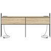 vidaXL &Uacute;ložn&aacute; čelľadka s nab&iacute;jacou stanicou dub sonoma 98 cm