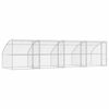 vidaXL Ps&iacute; kennel 4 ks Strieborn&aacute; 8 x 2 x 2 m Pozinkovan&aacute; oceľ