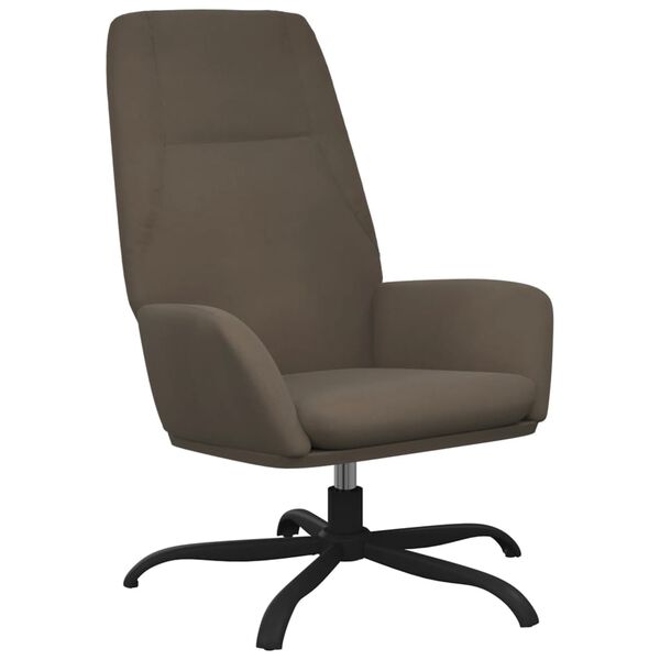 vidaXL Relaxačn&eacute; kreslo s podnožkou tmavosiv&eacute; mikrovl&aacute;knov&aacute; l&aacute;tka