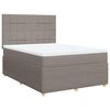 vidaXL Boxspring posteľ s matracom sivohned&yacute; 140x190 cm l&aacute;tka