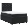 vidaXL Posteľ boxspring s matracom Čierna 120 x 190 cm Zamat
