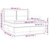 vidaXL Boxspring posteľ s matracom tmavohned&aacute; 180x200 cm l&aacute;tka