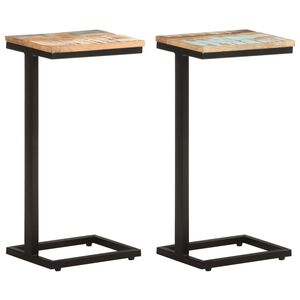 vidaXL Pr&iacute;ručn&eacute; stol&iacute;ky 2 ks 31,5x24,5x64,5 cm, recyklovan&yacute; mas&iacute;v