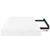 vidaXL Plávajúce nástenné police 4 ks, lesklé biele 50x23x3,8 cm, MDF