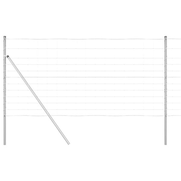 vidaXL Stĺp na plot. Zinkovan&yacute; 25 x 1,2 m Oceľ