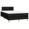 vidaXL Boxspring posteľ s matracom čierny 120x200 cm l&aacute;tka