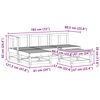 vidaXL Z&aacute;hradn&yacute; lounge set 5 pcs Voskov&aacute; Hned&aacute; Mas&iacute;vna borovica