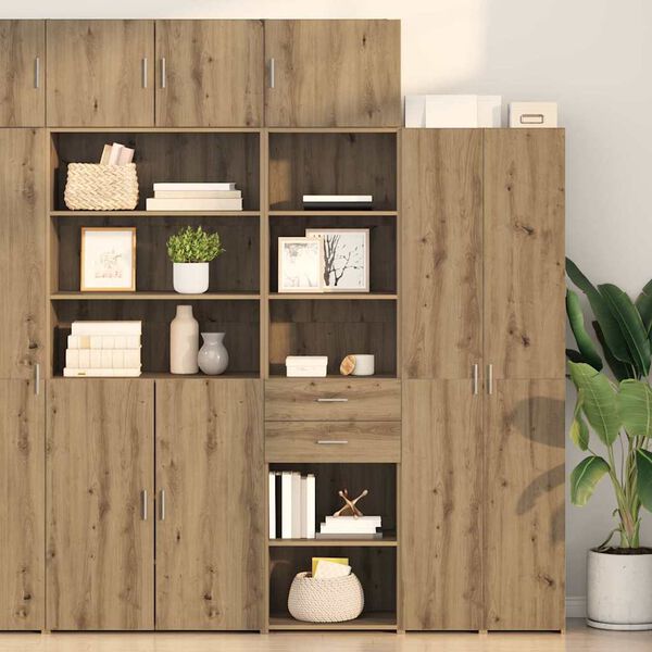 vidaXL Highboard Remeseln&yacute; dub 50 x 42,5 x 225 cm Kompozitn&eacute; drevo