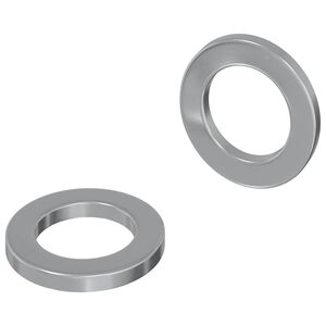 vidaXL Podložky 2 ks Strieborn&aacute; 10 x 10 x 1,2 mm Oceľ