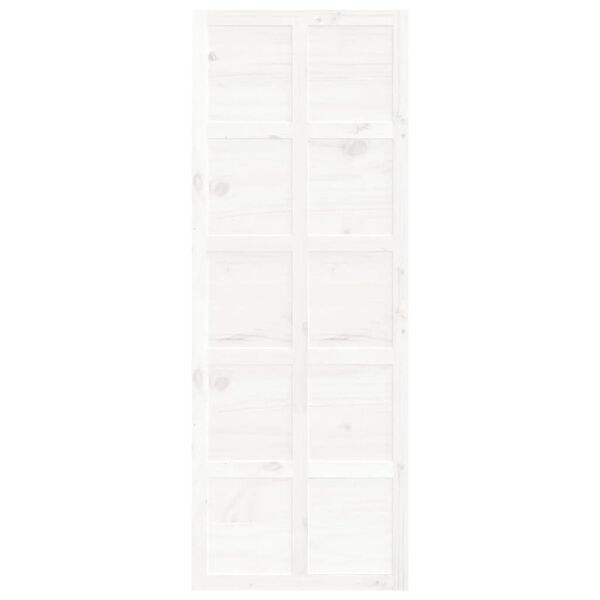 vidaXL Dvere do stodoly biele 80x1,8x214 cm mas&iacute;vna borovica