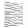 vidaXL N&aacute;stenn&eacute; panely 4 ks 50 x 50 cm Biela