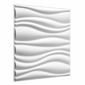 vidaXL N&aacute;stenn&eacute; panely 4 ks 50 x 50 cm Biela