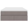 vidaXL Postel s &uacute;ložn&yacute;m prostorem a matrac&iacute; Sivohned&aacute; 120 x 190 cm