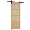 vidaXL Posuvn&eacute; dvere Pr&iacute;rodn&aacute; 86 x 211 cm Borovicov&yacute; mas&iacute;v