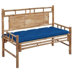 vidaXL Z&aacute;hradn&aacute; lavička s podložkou 120 cm bambus