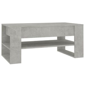 vidaXL Konferenčn&yacute; stol&iacute;k bet&oacute;nov&yacute; siv&yacute; 102x55x45 cm spracovan&eacute; drevo