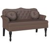 vidaXL Chesterfield lavica Hned&aacute; 120,5 x 65 x 75 cm Umel&aacute; koža