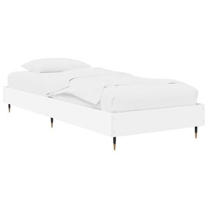 vidaXL R&aacute;m postele Biela 80 x 200 cm Kompozitn&eacute; drevo
