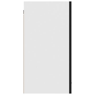 vidaXL Závesná skrinka, čierna 80x31x60 cm, kompozitné drevo