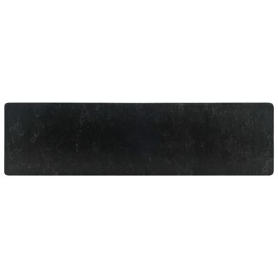 vidaXL Umývadlo 45x30x12 cm, mramor, lesklé čierne
