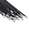 vidaXL Viazac&iacute; p&aacute;s na k&aacute;ble 25 ks 4,6 x 450 mm Čierna