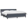 vidaXL Box Spring Posteľ s matracmi Tmavo&scaron;ed&aacute; 200x210 cm Zamat