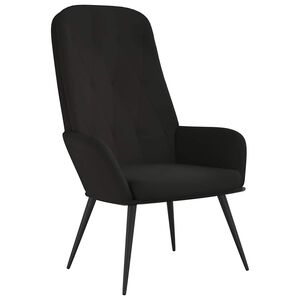 vidaXL Relaxačn&eacute; kreslo čierne zamatov&eacute;