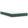 vidaXL Boxspring posteľ s matracom, tmavozelen&aacute; 120x190cm, zamat