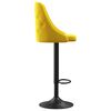vidaXL Barov&eacute; stoličky 2 ks horčicovo-žlt&eacute; zamatov&eacute;