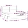 vidaXL Posteľn&yacute; r&aacute;m boxspring s matracom tmavosiv&yacute; 200x200 cm zamat