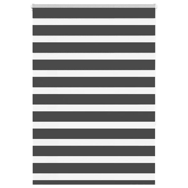 vidaXL Zebra roleta čierna 105x150 cm &scaron;&iacute;rka l&aacute;tky 100,9cm polyester