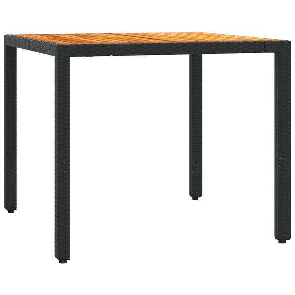 vidaXL 5-dielna z&aacute;hradn&aacute; jed&aacute;lensk&aacute; s&uacute;prava a vank&uacute;&scaron;e čierna polyratan